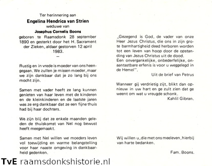 Engelina Hendrica van Strien Josephus Cornelis Boons