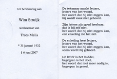 Wim Struijk Trees Melis
