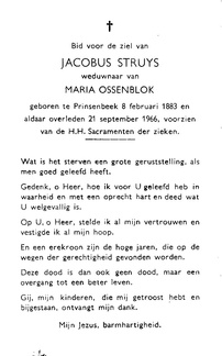 Jacobus Struys Maria Ossenblok