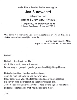 Jan Surewaard Annie Maas