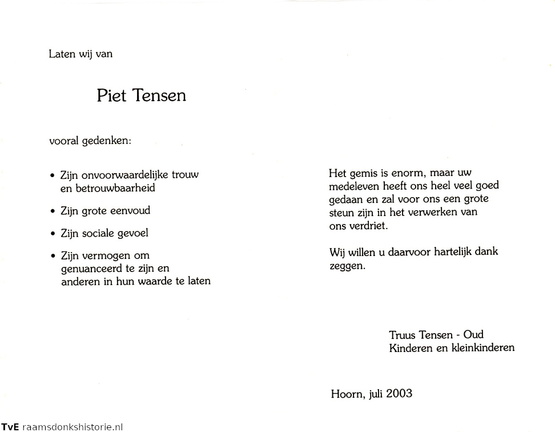 Piet Tensen Truus Oud