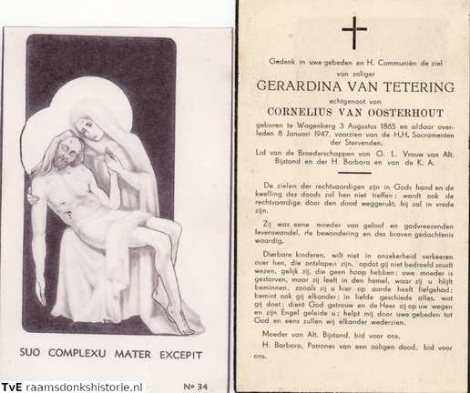 Gerardina van Tetering Cornelius van Oosterhout