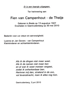 Fien de Theije van Campenhout