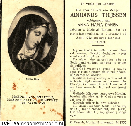 Adrianus Thijssen Anna Maria Damen