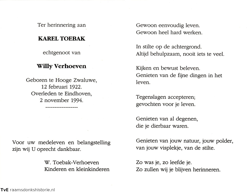 Karel Toebak Willy Verhoeven