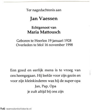 Jan Vaessen Maria Mattousch