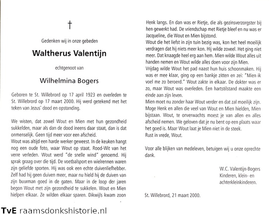 Waltherus Valentijn Wilhelmina Bogers