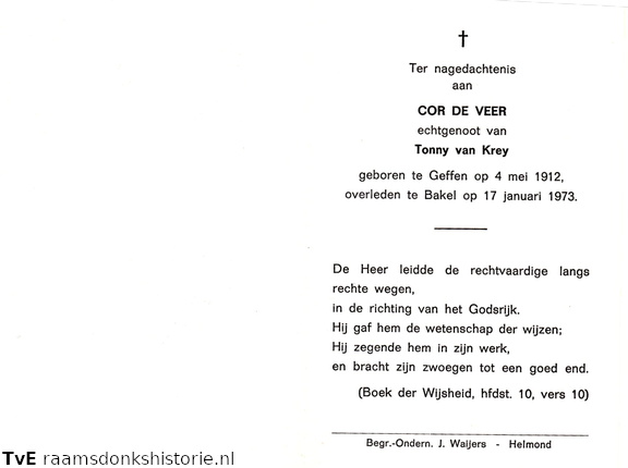 Cor de Veer Tonny van Krey