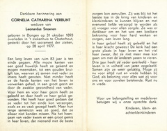 Cornelia Catharina Verbunt Leonardus Snoeren