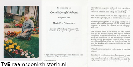 Cornelis Joseph Verbunt Maria F.J. Akkermans