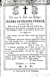 Joanna Catharina Verdijk Huberdus Goorden
