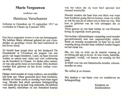 Marie Vergouwen Henricus Verschueren