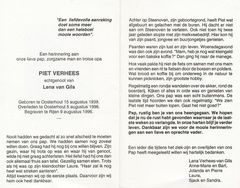 Piet Verhees  Lena van Gils