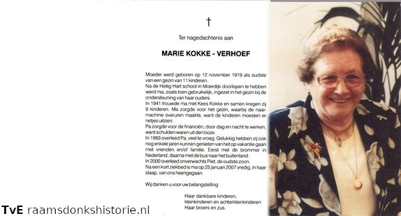Marie Verhoef  Kees Kokke