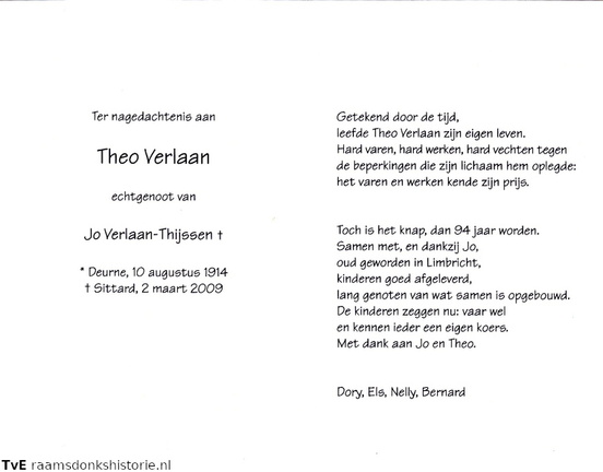 Theo Verlaan Jo Thijssen