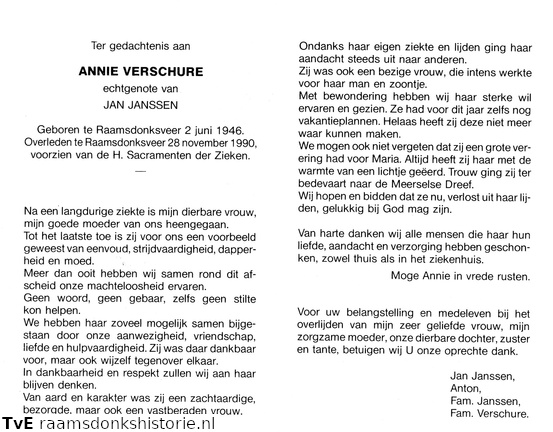 Annie Verschure  Jan Jansen