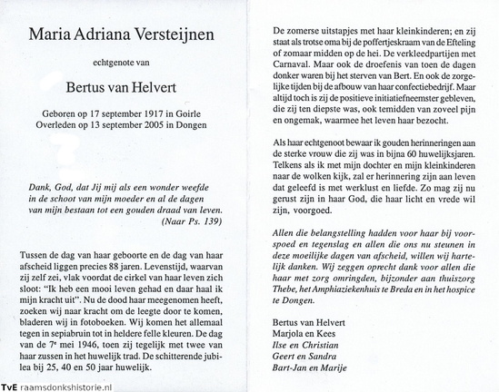 Maria Adriana Versteijnen Bertus van Helvert
