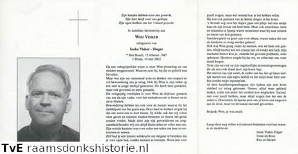 Wim Visker  Ineke Zinger