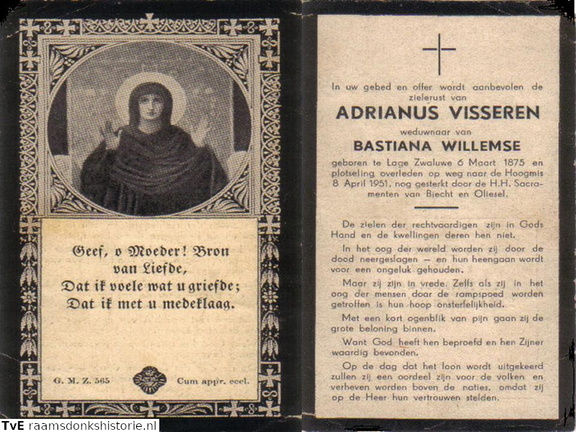 Adrianus Visseren  Bastiana Willemse