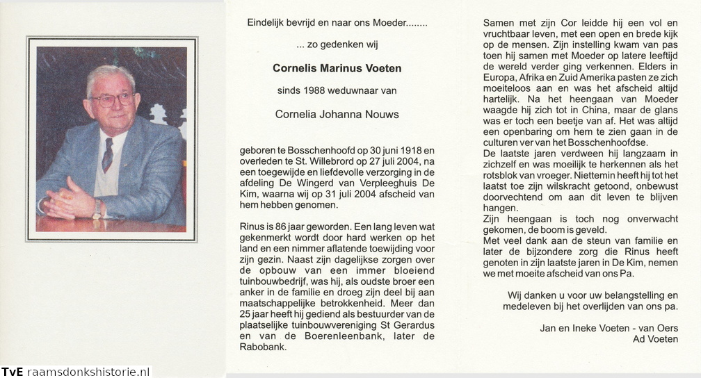 Cornelis Marinus Voeten Cornelia Johanna Nouws