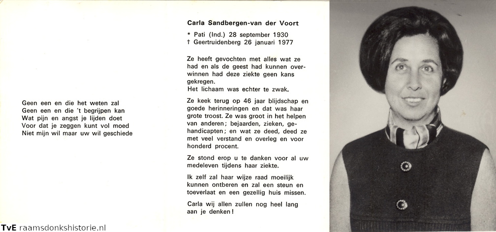 Carla van der Voort Sandbergen