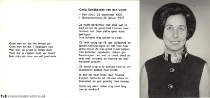 Carla van der Voort Sandbergen