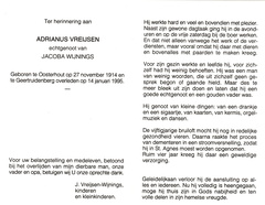 Adrianus Vreijsen Jacoba Wijnings