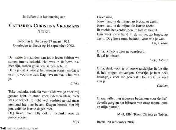 Catharina Christina Vroomans