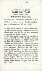 Karel van Vugt  Wilhelmina Brouwers