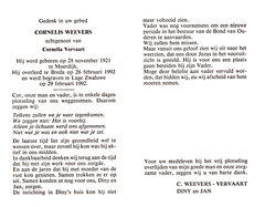 Cornelis Weevers Cornelia Vervaart