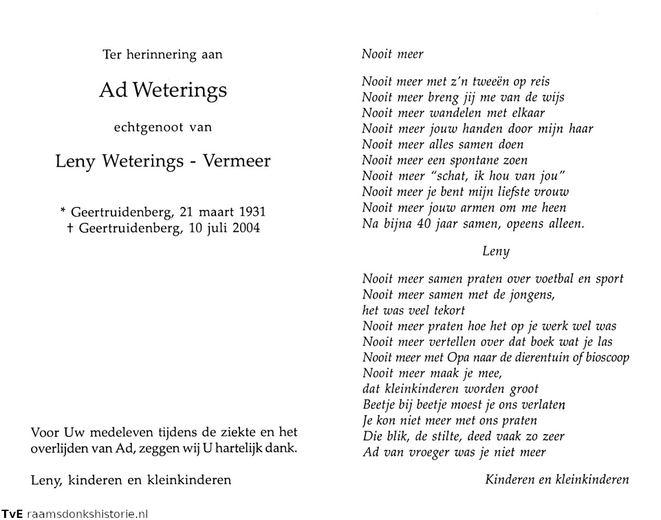 Ad Weterings Leny Vermeer