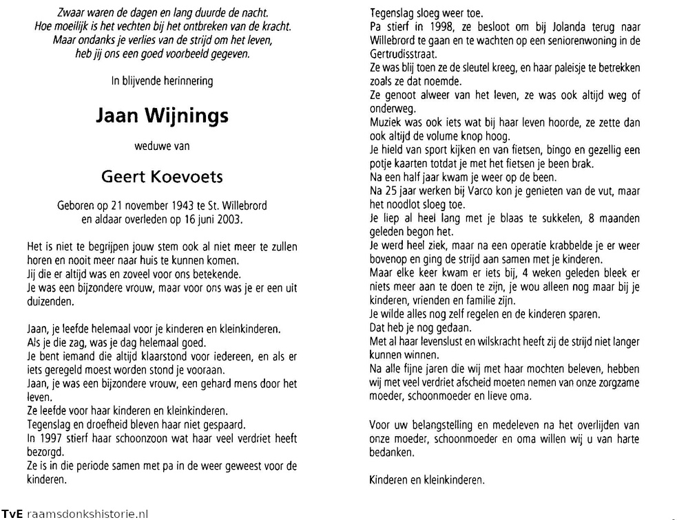 Jaan Wijnings Geert Koevoets