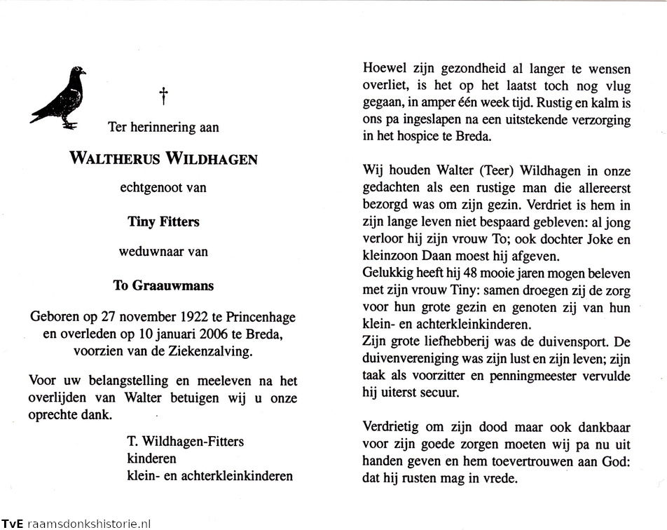 Waltherus Wildhagen Tiny Fitters To Graauwmans