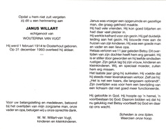 Janus Willart Wouterina van Vugt