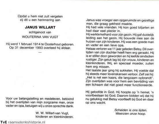 Janus Willart Wouterina van Vugt