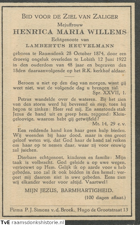 Henrcia Maria Willems Lambertus Heuvelmann