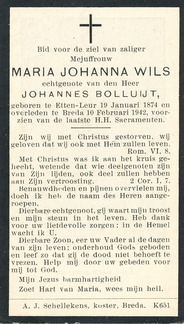 Maria Johanna Wils Johannes Bolluijt
