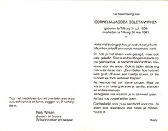 Cornelia Jacoba Coleta Wirken
