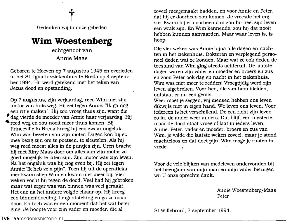 Wim Woestenberg  Annie Maas