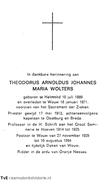 Theodorus Arnoldus Johannes Maria Wolters priester
