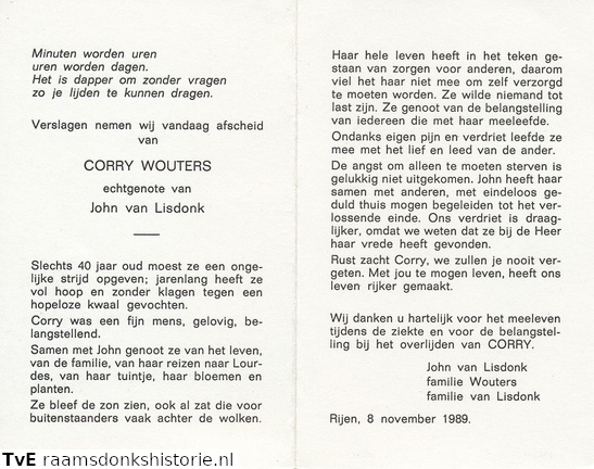 Corry Wouters  John van Lisdonk