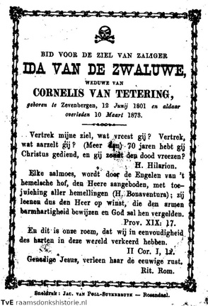 Ida van de Zwaluwe Cornelis van Tetering