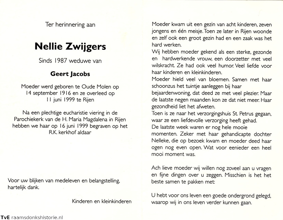 Nellie Zwijgers Geert Jacobs